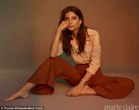 emily ratajkowski sizzles on marie claire cover and talks wedding daily mail online