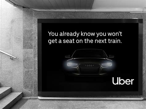 uber subway advertising campaign  sebastien  dribbble