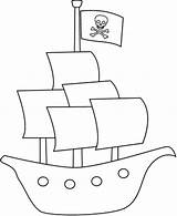 Barcos Pintar Pirata sketch template