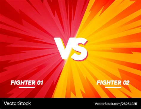 screen fight background yellow  red vector image