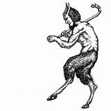 Satyr Mythology Addison Tattoo sketch template
