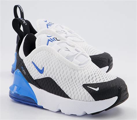 nike air max  toddler trainers white blue black unisex