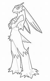 Blaziken Pokémon sketch template