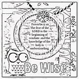 Coloring Wisdom Bible Sheets Verse Pages Treasure Colouring Fear Lord Proverbs Childrens Activity Children Gems Box Christian Scripture Azcoloring Popular sketch template