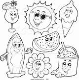 Summer Drawing Kids Season Getdrawings sketch template