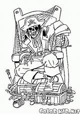 Pirata Piratas Esqueleto Colorare Barco Piraten Szkielet Navegando Pirati Kolorowanka Colorkid Piraci Malvorlagen Kolorowanki Tesoro Schatztruhe Skarbami Gunsmith Skrzynia Kampf sketch template