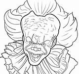Pennywise Sketchok Balloon sketch template