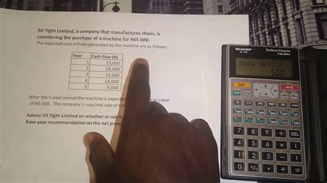 npv net present   financial calculator sharp el  youtube