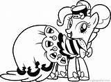 Pony Pie Pinkie Coloring Pages Little Colouring Library Clipart Gala sketch template