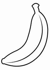 Frutas Banane Dibujo Platano Bananas Banano Ausdrucken Malvorlagen Malvorlage Fruits Supercoloring Molde Bananen Vegetable Schablone Plátano Colorir Schablonen Template Moldes sketch template