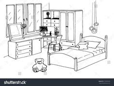 living room coloring pages house drawing  kids house colouring