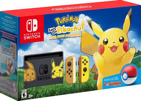 Nintendo Switch Pikachu And Eevee Edition With Pokmon Let S Go