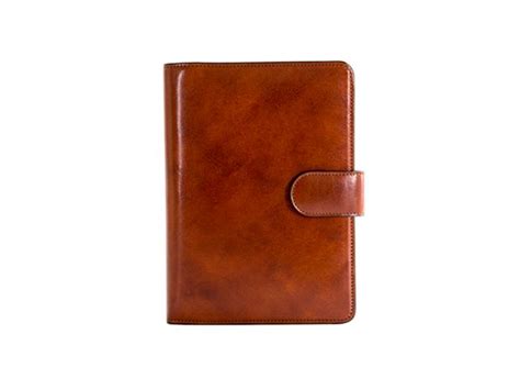 address book weekly minder  leather office bosca