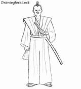 Samurai Draw Beginners Drawing Drawingforall Cartoon Tutorials People Stepan Ayvazyan sketch template