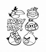 Coloring Angry Birds Pages Kids Color Children sketch template