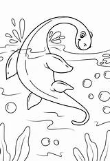 Ness Loch Nessie Cute sketch template