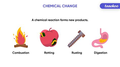 chemical reaction definition types examples equation science terms