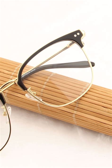 yc 2103 yc 2103 black and gold leoptique black eyeglasses frames