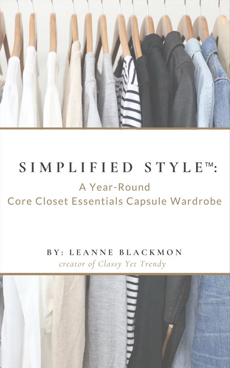 womens simplified style  year  core closet essentials capsule