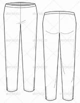 Leggings Flat Graphicriver Sketches Fashion Leather sketch template