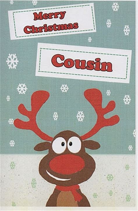Male Relation Christmas Cards Merry Christmas Cousin