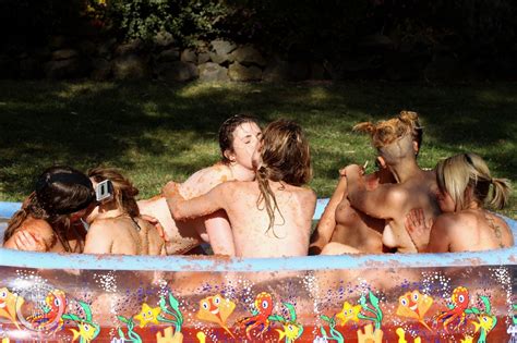 swimming pool lesbian orgy amateurporn photos
