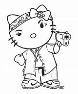 Kitty Hello Gangster Coloring Chola Pages Drawing Spongebob Characters Graffiti Tattoo Town Drawings Cartoon Rec Deviantart Colouring Stewie Ghetto Gangsta sketch template