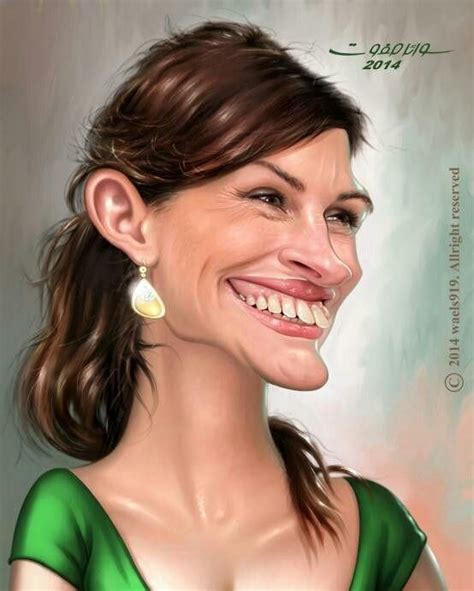 julia roberts karikaturen caricature celebrity