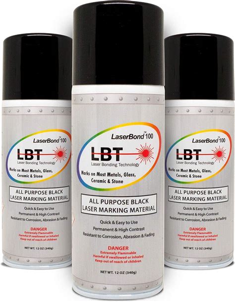 buy aerosol black laser marking spray laserbond   oz  pack