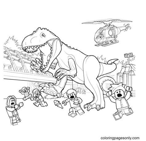 lego jurassic world baryonyx coloring pages coloring pages