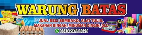 spanduk warung sembako desain spanduk keren images