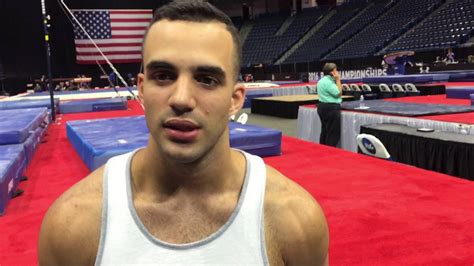 danell leyva chats with inside gymnastics magazine at the p amp g