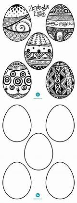 Easter Coloring Egg Pages Zendoodle Todaysmama sketch template