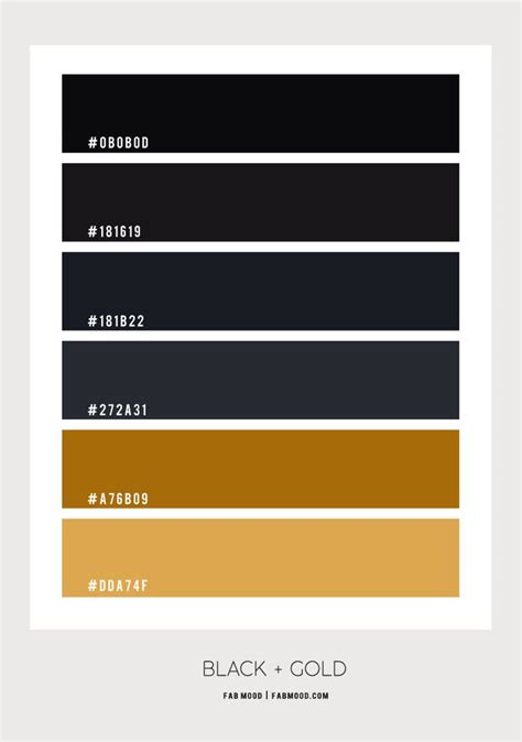 Black And Gold Color Scheme For Bathroom Black Color Palette Gold
