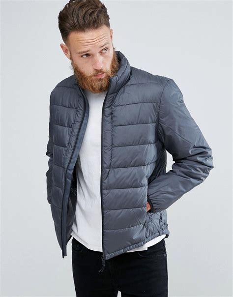 mango man puffer jacket  gray gray quilted jacket men grey jacket mens puffer jacket outfit