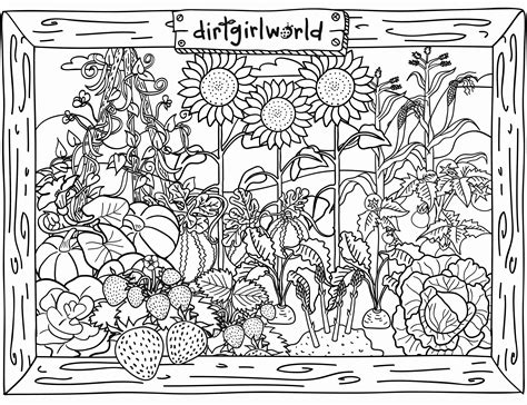 printable garden coloring pages printable word searches