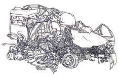 crashed cars  bad coloring pages netart bad crochet pictures
