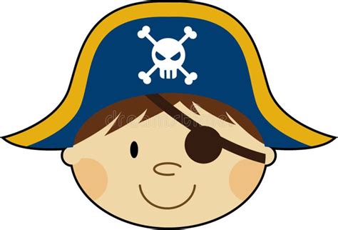 cute cartoon pirate stock vector illustration  children