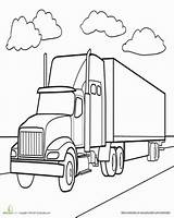 Peterbilt Semi Truck Drawing Coloring Cricut Trucks Getdrawings Education Worksheet Books Pages Printable Read Choose Board sketch template