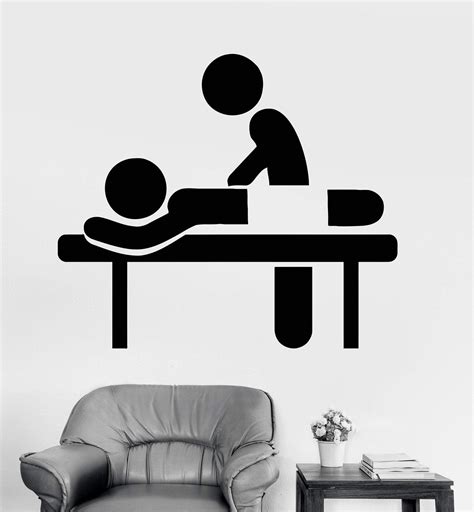 vinyl wall decal massage room spa therapy salon relax