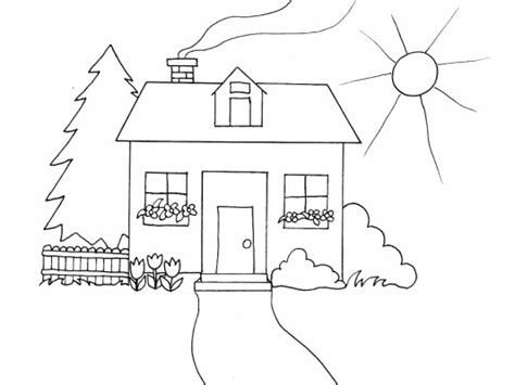 houses  homes coloring pages