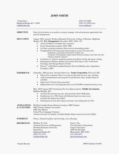 entry level project manager resume   project manager resume