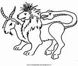 Coloring Pages Chimera Mythical Animals Choose Board Sketch Creatures Color sketch template