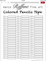 Raffine Colored Pencils Colouring sketch template