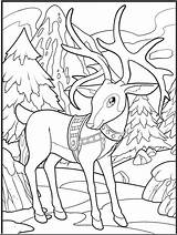 Deer Renos из все раскраски категории sketch template