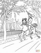 Coloring Paul Pages Revere Ride Printable sketch template