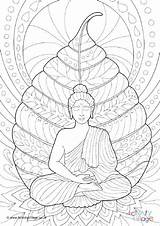 Coloring Pages Monk Getcolorings Buddha sketch template
