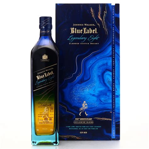 johnnie walker blue label legendary   anniversary whisky auctioneer