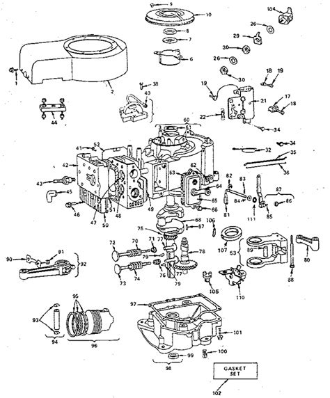 briggs  stratton  hp engine diagram