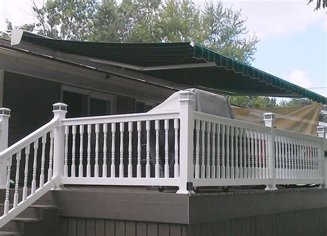 retractable roof mount awning  lets  enjoy  deck  summer long retractable roof